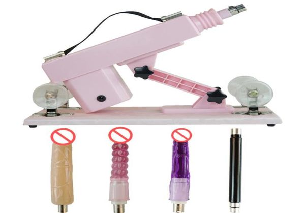 Conjunto automático de metralhadora sexual para homens e mulheres, máquina de amor com grande vibrador para masturbação, brinquedos sexuais 9175190