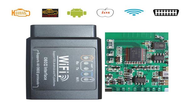 ELM327 WIFIBLUETOOTH V15 OBD2 Araç Teşhis Araçları PIC18F25K80 CHIP IOSANDROID WI FI ELM 327 V 15 OBDII Scanner Kod Okuyucuları1424550