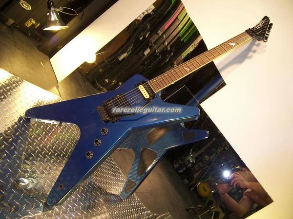 Back Again Dime Dimebag Darrell Hamer From Hell E-Gitarre mit Spezialeinlage, Floyd Rose Tremolo, schwarze Hardware