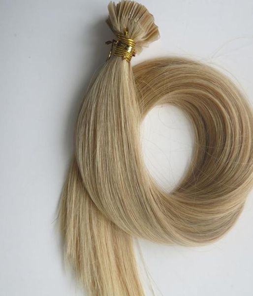 200g 1Set200Strands Pré Ligado Ponta Plana Extensões de Cabelo 18 20 22 24inch 22 Cor Marrom Brasileiro Indiano Remy Queratina Cabelo Humano4562602