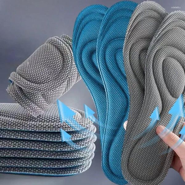 Mulheres meias palmilhas de espuma de memória nano antibacteriano cortável tecido respirável masculino esportes absorção de suor desodorante sapatos acessório