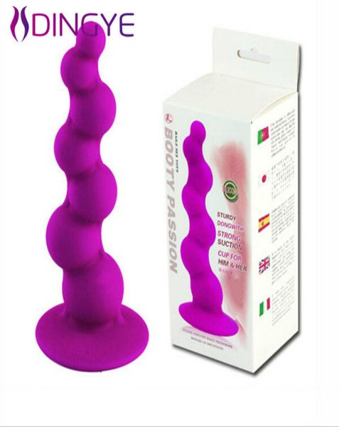 Pretty Love Baile Silicone Grande Brinquedos Sexuais Anal Ventosa Butt Plug Produto Vibrador Para Homens Bi0141589740505