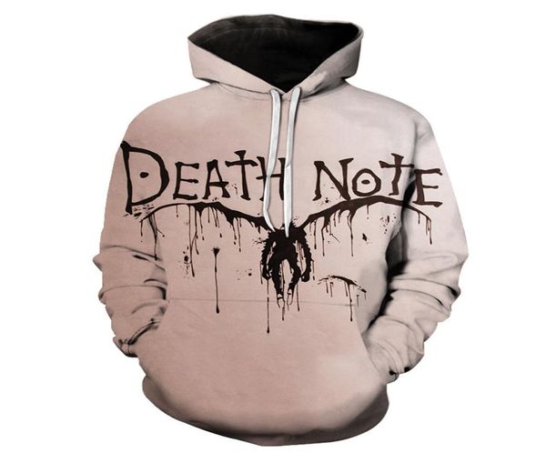 Death Note Hoodies Estilo Anime Moletom Com Capuz Homens Mulheres Cosplay Esportes Casual Pulôver Moletom Com Capuz Primavera Moda Hip Hop Top Masculino 24854095