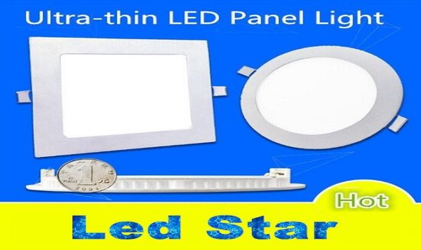 4quot5quot6quot7quot8quot Luzes de painel LED 9W12W1518W25W Luzes de teto finas LED reguláveis AC 110240V incluindo 3728031