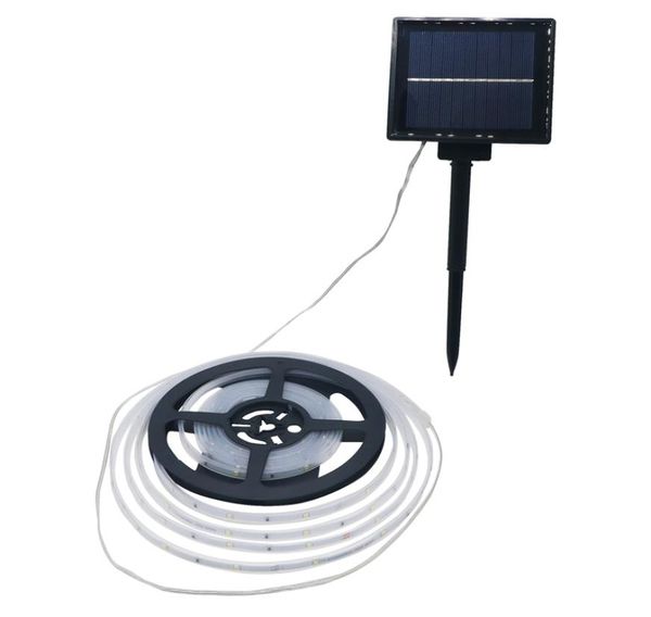 Edison2011 Neue Solarstrom-LED-Streifen, SMD2835, 5 m, 100 LEDs, wasserdichte Streifen-Solar-Lichterkette 5865586