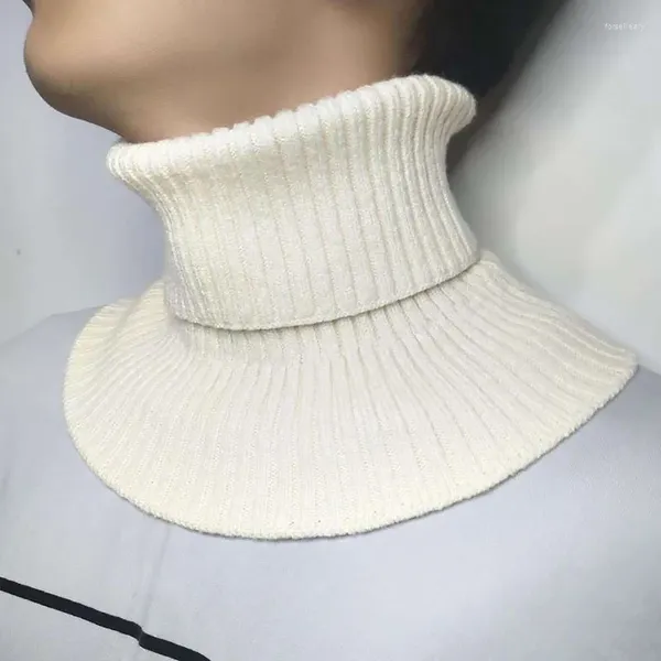 Schals Männer Frauen Gefälschte Kragen Schal Gestrickte Elastische Falsche Warme Winter Zyklus Winddicht Rollkragen Abnehmbare Wrap