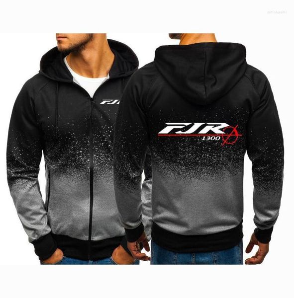 Men039s Hoodies Sweatshirts FJR 1300 MOTORRAD Reißverschluss Männer Bequeme Jacke Benutzerdefinierte Bunte Farbverlauf Hoodie Feste Kapuze C1092038