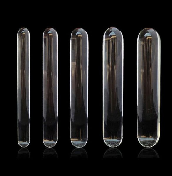 Zylinder Glasdildo Big Huge Large Glase Penis Kristall Analplug Frauen Sexspielzeug für Frauen G-Punkt Stimulator Vergnügen Zauberstab D181113046457167