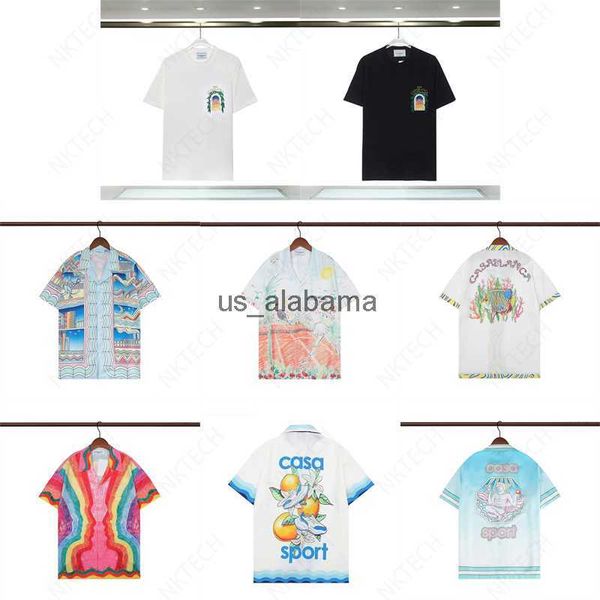 Homens camisetas Verão Mens Camisa Polo T-shirt Mais Recente Esportes de Praia T-shirt Running Tendência Padrão Design Camisa Polo de Manga Curta 240301