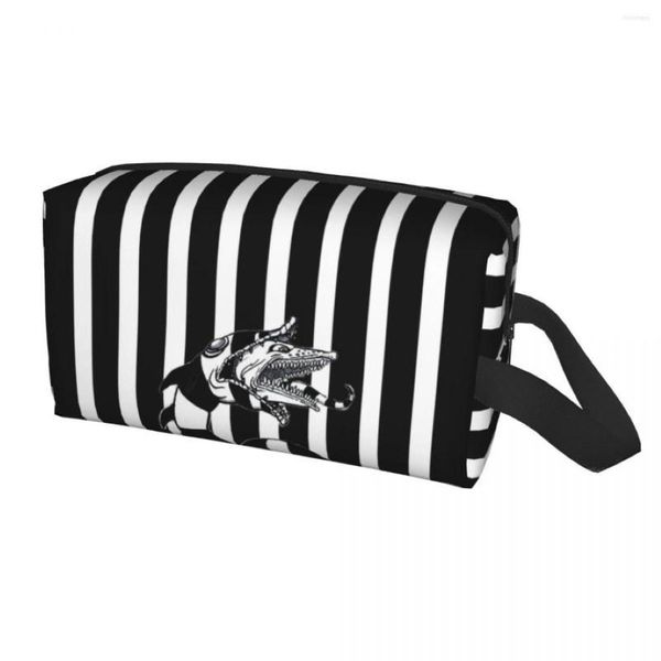 Kosmetiktaschen Beetlejuice Sandworm Make-up-Tasche für Frauen Reiseveranstalter Mode Tim Burton Horrorfilm Aufbewahrung Toilettenartikel199N