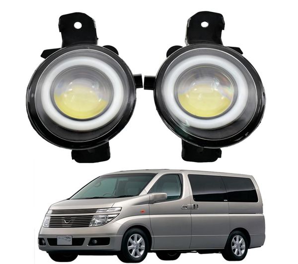 Luz de nevoeiro para Nissan Elgrand E51 20022003 par de alta qualidade Luzes diurnas LED Angel Eye Styling9192471