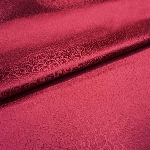 Tecido vinho vermelho damasco jacquard brocado tecido para roupas artesanais diy casaco vestido saia cortina saco de cama estofamento de retalhos