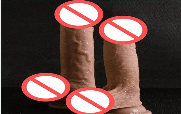 Super Echtes Hautgefühl Silikon Weicher Dildo Saugnapf Realistischer Penis Großer Schwanz Sexspielzeug Für Frau Produkte Strapon Dildos7264714