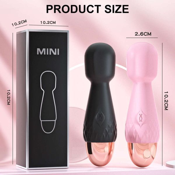 10 modalità di vibrazione forte mini vibratore bastone magico massaggiatore di ricarica USB vibratori del punto G del clitoride giocattolo del sesso per le donne adulti 18