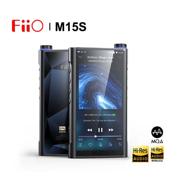 Player FiiO M15S Android 10 HiRes Lossless Protable Music Player MP3 MQA ES9038PRO DAC-Chip Snapdragon 660 Blluetooth 5.0 LDAC