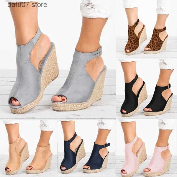 Sandalen Plus Größe 35-43 Plattform Sandalen Keile Schuhe für Frauen Heels Alias Mujer Sommer Clog Damen Zapatos De hombre E12H2431