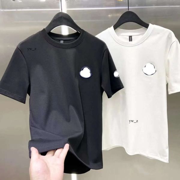 Ünlü Markalar Erkek Polos Tasarımı Monclair T-Shirt Bahar Ceket Mon Tees Tatil Kısa Kollu Günlük Mektuplar Monlear 7433 9137