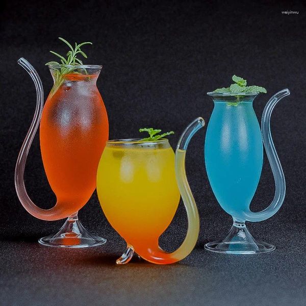 Weingläser, kreativer Strohhalm, Cocktailbecher, Persönlichkeit, Vampirbecher, Glas