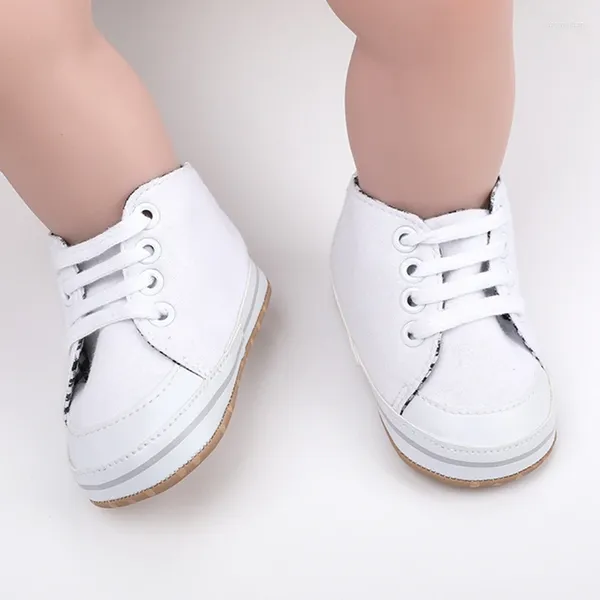 Primi camminatori Moda quotidiana Scarpe da ginnastica per bambini Colore a contrasto Casual Scarpe basse per bambini Scarpe da passeggio per neonati Tela per bambine nate