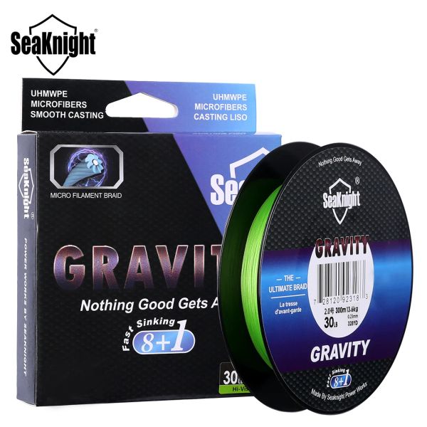 Леска SeaKnight GRAVITY Series G9, 150 м, 164 ярда, 9 плетеных лесок, быстро тонущая мультифиламентная леска, японский материал 15, 20, 50, 100 фунтов