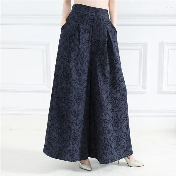 Frauen Hosen Frauen Vintage Baumwolle Leinen Casual Breite bein Hose Kleidung Chinesischen Stil Harajuku Lange Hosen Ropa Pantalones De mujer