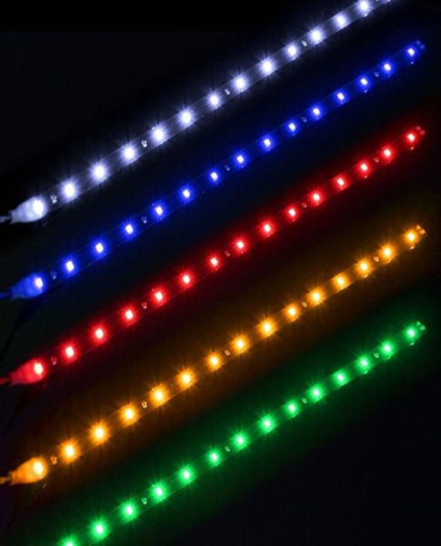 Striscia LED flessibile decorativa per auto intera impermeabile 12V 30cm 15SMD Luce di marcia diurna a LED per auto Striscia LED per auto DRL Light4856063