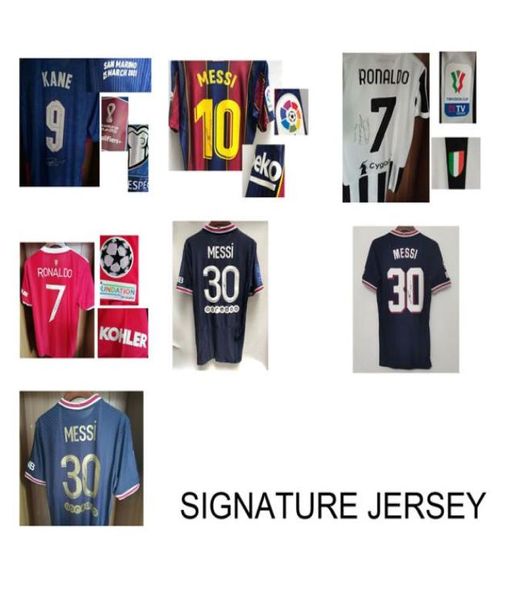 Maglia da football American College Football Wear Superstar Signature Jersey Player Issue stampata firmata Costume de football Shirt9298840