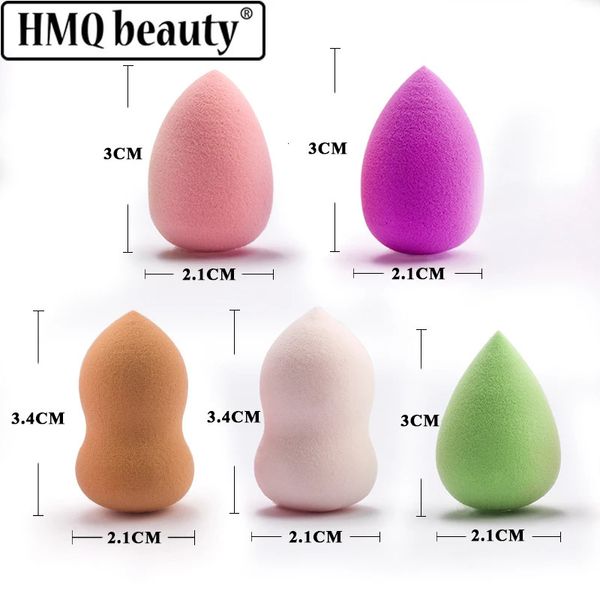 100PCS Cosmetic Puff Makeup Sponge Set Soft Foundation Puff Powder Concealer Water Drop Blending Shape 240229