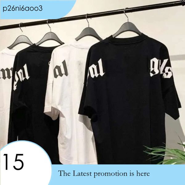 Designer Palm Angles T-Shirt Luxusmarke Kleidung Hemden Brief Reine Baumwolle Kurzarm Frühling Sommer Flut Herren Damen T-Shirts 122