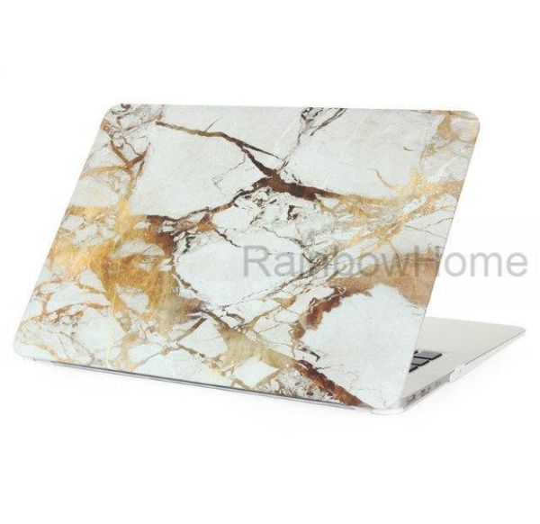 Mármore Granito Design Plástico Cristal Capa Capa Protetora Manga para Macbook Air Pro Retina 11 13 15 polegadas Decalque de Água Case2634804