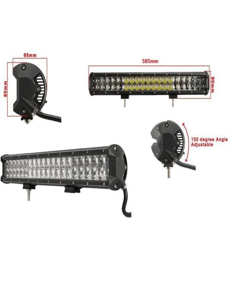 4D OSRAM 240 W LED-Lichtleiste, Auto-LED-Fahren, Offroad-Licht, Spot, Flutlicht, Combo-Beam, Allradantrieb, Wohnmobil, ATV, UTV, LKW, 4 x 4, 48 x 5 W, Arbeitslicht 6009812
