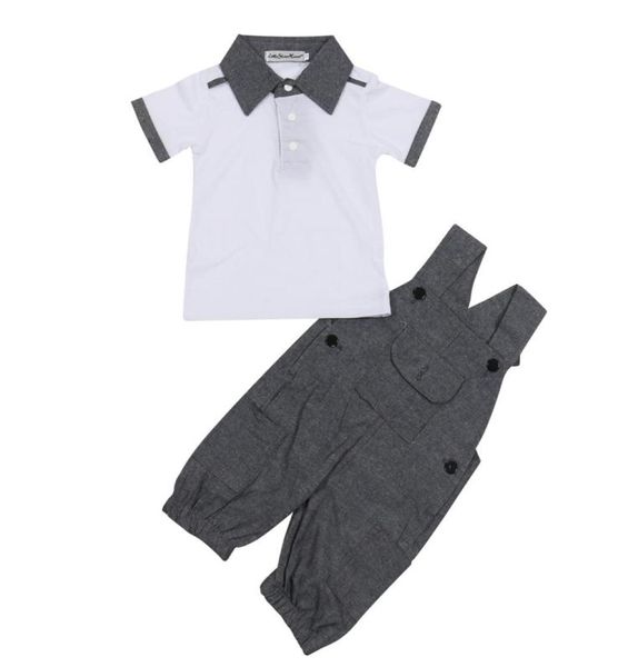 Estilo formal menino roupas duas peças de jaqueta e suspensórios crianças roupas uniforme escolar manga curta para meninos 8354840