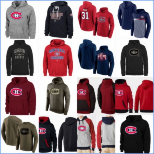 Montreal''canadiens''hoodie Men Women Youth 2024 Salute to Service Therma Performance Pullover Custom Hockey Top Hoodies