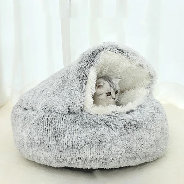 Tappetini Per Animali Domestici Gatto Sonno Chiuso Grotta Gattino Inverno Caldo Cuscino Cucciolo Morbido Nido Zerbino Canile Casa Del Cane Letto di Peluche Cane di Animale Domestico Che Dorme Tenda Pad