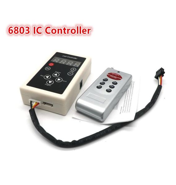 Ic 6803 rf rgb led controlador remoto wifi para 5050 rgb smd magia sonho cor perseguindo luz de tira led 133 program9199100