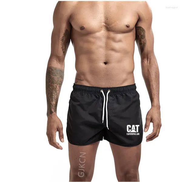 Shorts masculinos para homens 2024 verão roupa de banho marca beachwear sexy troncos de natação masculino maiôs cintura baixa respirável beach wear