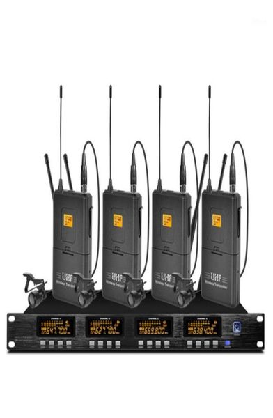 Sistema microfonico wireless UHF professionale per microfono per cuffie wireless nella performance sul palco all'aperto della scuola della chiesa