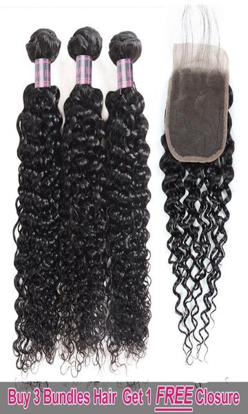 Ishow 3 pacotes de cabelo humano com fecho, cabelo humano peruano encaracolado brasileiro para mulheres meninas preto azeviche 828 polegadas 9582482