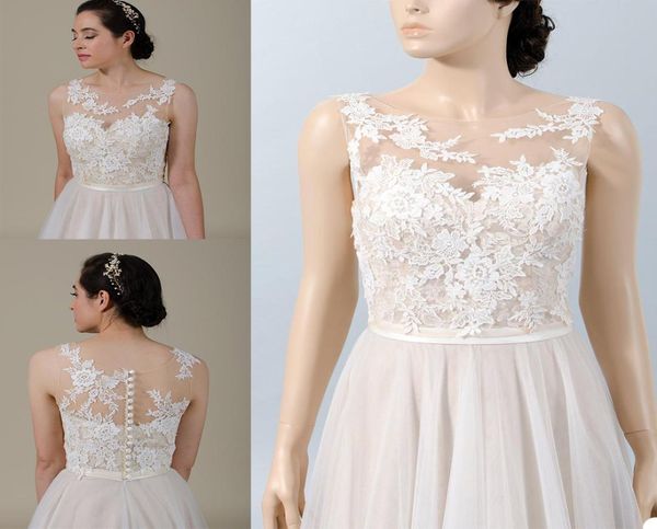 Giacche da sposa vintage Gioiello senza maniche Bolero Top da sposa 2020 Nuove applicazioni di pizzo Accessori da sposa su misura Plus Size6447202