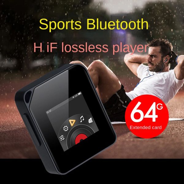 Oyuncu A2 MP3 Çalar FM Radyo Müzik Çalar Bluetooth HiFi Sound, E -Kitap, Öğrenci Taşınabilir Kayıpsız Ses MP4 Music Walkman Destek 64GB