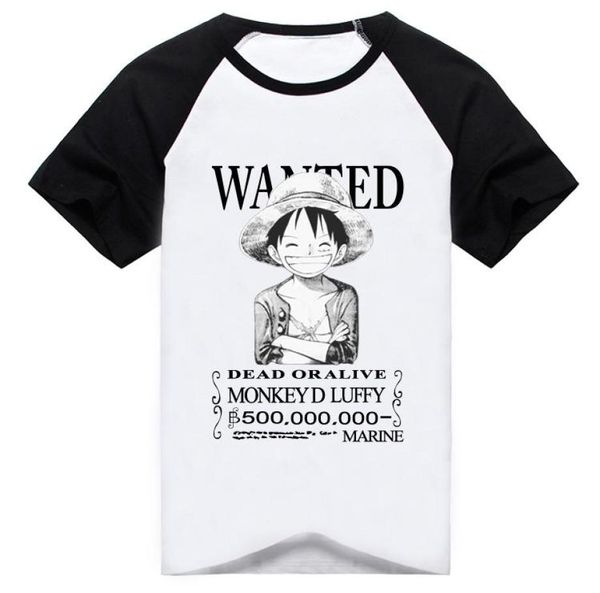 Men039s Magliette One Piece TShirt Moda Uomo Donna Abbigliamento Anime Manica corta in cotone T Shirt Rufy Cosplay Tshirt TopMen0393106108