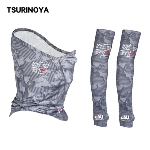 TSURINOYA Testa Collo Braccio Protezione solare Protezione UV Maschera da pesca Traspirante Alta elasticità Manicotto protettivo ad asciugatura rapida 240228