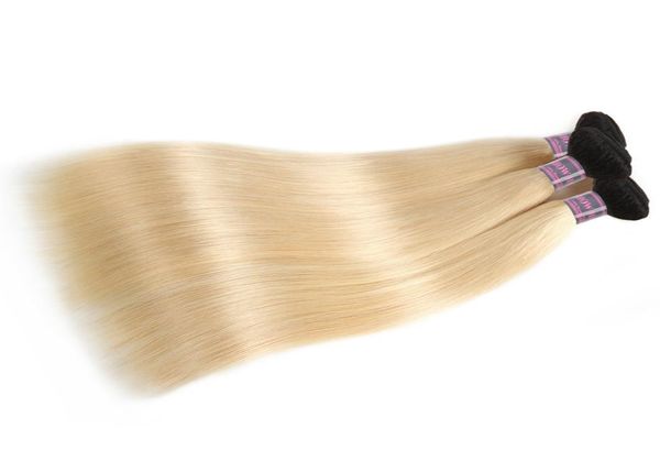 Ishow Produkte T1B 613 Blonde Farbe 4 Bundles Gerade Brasilianische Menschliche Haar Extensions 1026 zoll Remy Peruanische Haarwebart für wom2716375