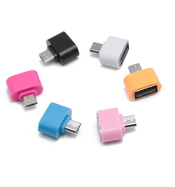 Convertitore adattatore Mini OTG da micro USB maschio a USB femmina per smartphone Adattatore OTG Adattatore USB Micro Android OTG5581490