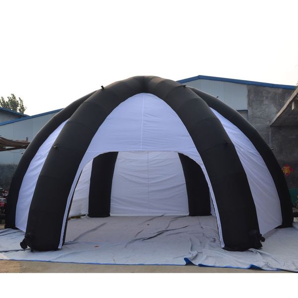 vendita all'ingrosso portatile 10mDx4.5mH (33x15ft) con ventilatore gonfiabile tenda ragno a forma di cupola tende per auto garage con pareti in vendita