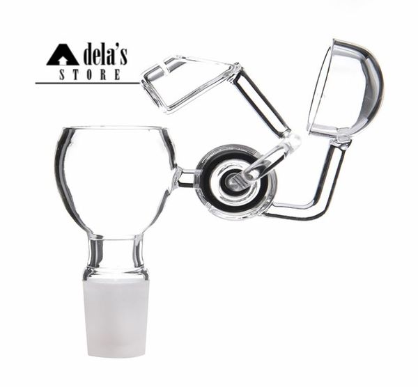 Benna al quarzo con tappo in carbonio Braccio di collegamento Benna collegata Altalena 14mm 18mm Maschio Femmina Quarzo Banger Nail Dab Rigs 3489408456