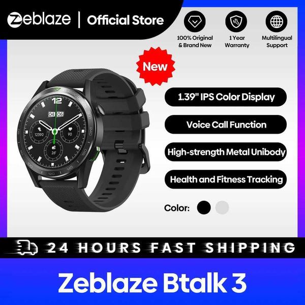 Andere Uhren Zeblaze Btalk 3 Intelligentes Ultra-High-Definition-IPS-Display Bluetooth-Telefon 24-Stunden-Gesundheits- und Sportmodus Intelligent Q240301