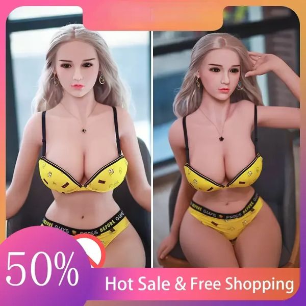 2024 neue 158cm Silikon SexDoll Sexy Brust Europa Schönheit LoveHoles Leben Größe Realistische Erwachsene Spielzeug Für Männer