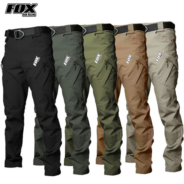 FOX RIDE RACING Pantaloni da ciclismo da uomo Pantaloni da discesa Mtb Pantaloni da bicicletta impermeabili da uomo Pantaloni da bici da strada Pantaloni cargo da moto 240223