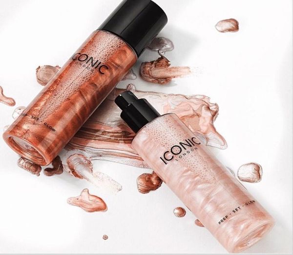 ICONIC LONDON Prep Set Glow trucco liquido Bronzer Evidenziatori Original Glow DHL impostazione cosmetici spray6714388